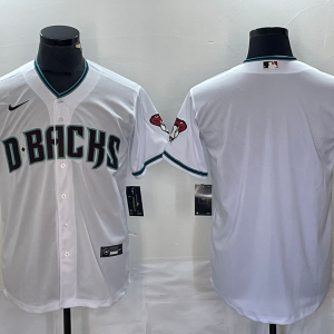 Men's Arizona Diamondbacks Blank White Game Nike Jersey