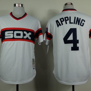 MLB Chicago White Sox #4 Appling M&N White Jersey