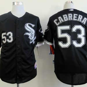 MLB Chicago White Sox #53 Cabrera Black Jersey