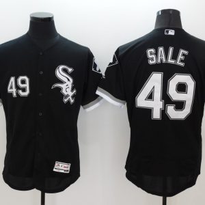 Majestics Chicago White Sox #49 Sale Black Elite Jersey