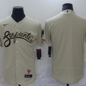 MLB Arizona Diamondbacks Blank Serpientes Gold 2021 City Connect Flex Base Elite Jersey