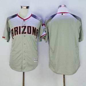 Majestics Arizona Diamondbacks Blank Grey MLB Jersey