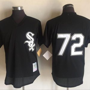MLB Chicago White Sox #72 Throwback Black Jersey