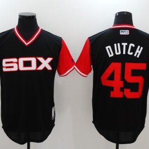 MLB Chicago White Sox #45 Dutch All Rise D.Blue Pullover New Jersey