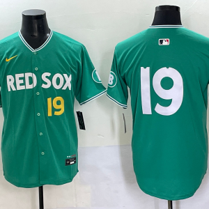 Men's Boston Red Sox #19 Roman Anthony Green 2025 City Connect Limited Stitched Jersey