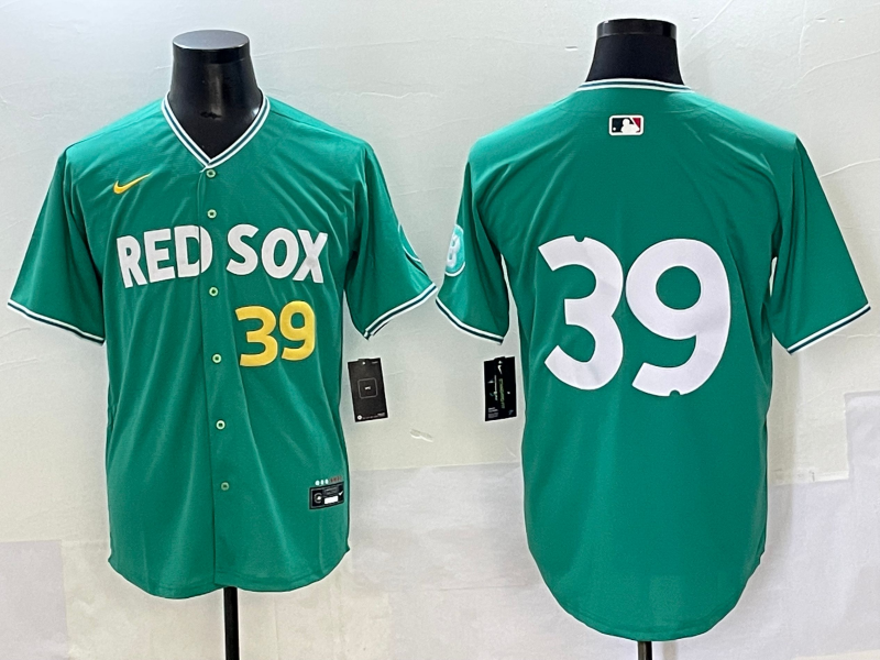Men's Boston Red Sox #39 Marcelo Mayer Green 2025 City Connect Limited Stitched Jersey