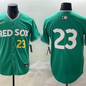 Men's Boston Red Sox #23 Romy Gonz??lez Green 2025 City Connect Limited Stitched Jersey