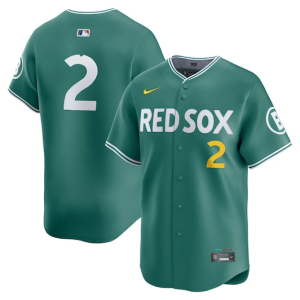 Men's Boston Red Sox #2 Alex Bregman Green 2025 City Connect Limited Stitched Jersey