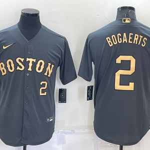 Copy Men's Boston Red Sox #2 Xander Bogaerts 2022 All-Star Charcoal 2022 All-Star Jersey