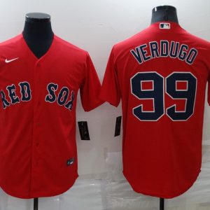 MLB Boston Red Sox #99 Verdugo Red Game Nike Jersey