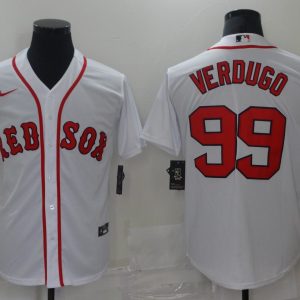 MLB Boston Red Sox #99 Verdugo White Game Nike Jersey