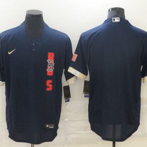 MLB Boston Red Sox Blank 2021 Navy All-Star Flex Base Elite Jersey