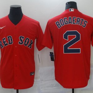 MLB Boston Red Sox #2 Bogaerts Red Game Nike Jersey