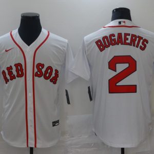 MLB Boston Red Sox #2 Bogaerts White Game Nike Jersey