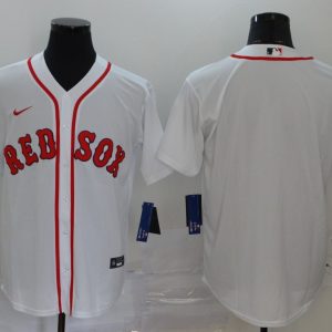 MLB Boston Red Sox Blank White Game Nike Jersey