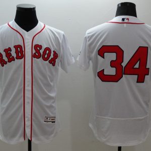 Majestic MLB Boston Red Sox #34 David Ortiz Elite White Jersey