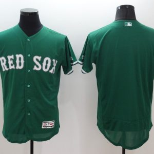 Majestics Boston Red Sox Blank Green Elite Jersey