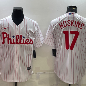 MLB Philadelphia Phillies#17 Hoskins White Game Nike Jersey