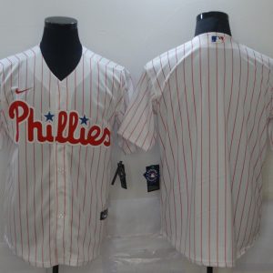 MLB Philadelphia Phillies Blank White Game Nike Jersey