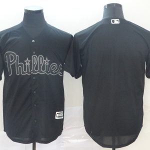MLB Phillies Blank Black 2019 Players' Weekend Player Men Jersey