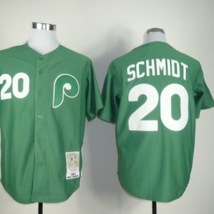 MLB Philadephia Phillis #20 Schmidt Green Jersey