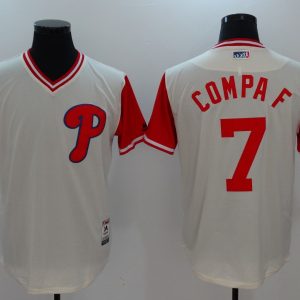 MLB Philadelphia Phillies #7 Compa F All Rise D.Blue Pullover Jersey