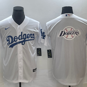 MLB Los Angeles Dodgers Big Logo On Back Nike Game Jersey