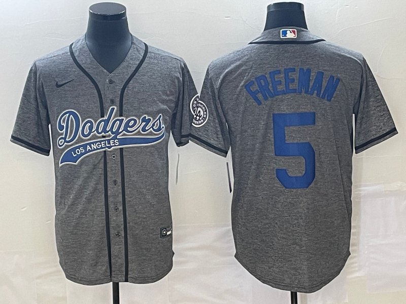 MLB Los Angeles Dodgers #5 Freeman Gray Nike Game Jersey