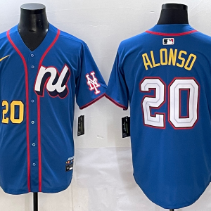 Men's New York Mets #20 Pete Alonso National League Blue 2025 All-Star Edition Limited Jersey