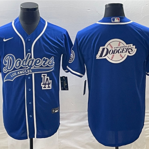 MLB Los Angeles Dodgers White Team Big Logo With Patch Cool Base Stitched Baseball