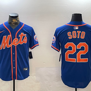 Men's New York Mets #22 Juan Soto Royal 2024 Game Nike Baseball Jersey