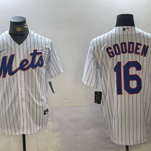 MLB New York Mets #16 Gooden White Nike Game Jersey