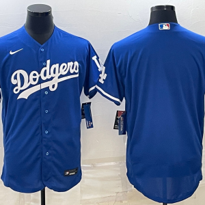 MLB Los Angeles Dodgers Blank Blue Flex Base Elite Jersey