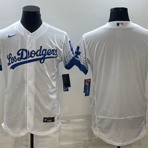 MLB Los Angeles Dodgers Blank White City Connect Flex Base Elite Jersey