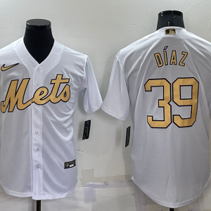 MLB New York Mets #39 Edwin D??az 2022 All-Star White Jersey