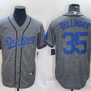 MLB Los Angeles Dodgers #35 Cody Bellinger Gray Nike Jersey