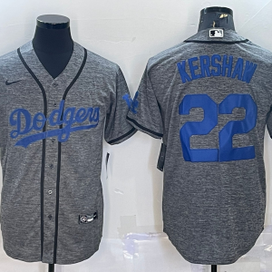 MLB Los Angeles Dodgers #22 Clayton Kershaw Gray Nike Jersey