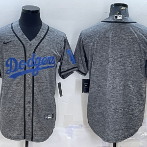 MLB Los Angeles Dodgers Blank Gray Nike Jersey