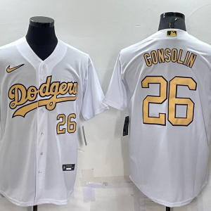 MLB Los Angeles Dodgers #26 Gonsolin 2022 White City Connect Jersey