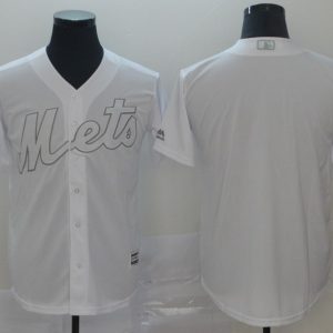MLB Met Blank White 2019 Players' Weekend Player Men Jersey