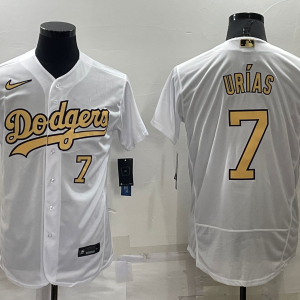 MLB Los Angeles Dodgers #7 Julio Urias 2022 All-Star White Flex Base Elite Jersey