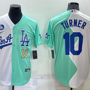 MLB Los Angeles Dodgers #10 Turner White/Green 2022 All-Star Jersey