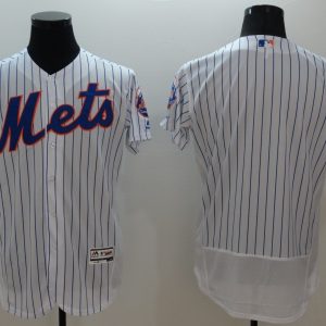 Majestic MLB New York Mets Blank White Elite Jersey