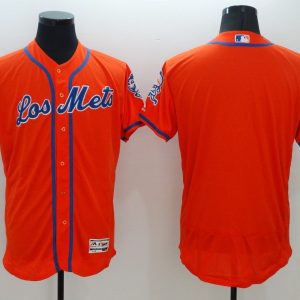 MLB New York Mets Blank Orange Throwback Jersey