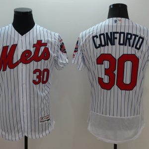 MLB New York Mets #30 Conforto White Elite Jersey