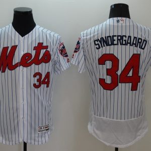 MLB New York Mets #34 Syndergaard White Elite Jersey