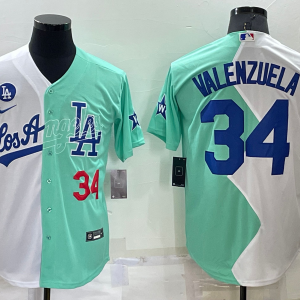MLB Los Angeles Dodgers #34 Toro Valenzuela White/Green 2022 All-Star Jersey