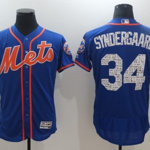 MLB New York Mets #34 Syndergaard Spring Training Jersey