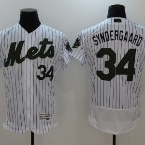 MLB New York Mets #34 Syndergaard White Memorial Day Elite Jersey