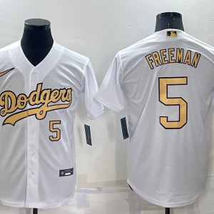MLB Los Angeles Dodgers #5 Freddie Freeman Charcoal 2022 All-Star Jersey